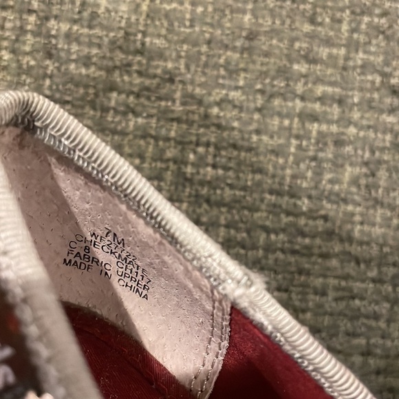 Keds checkered sequence patterned wedge shoes (sz 7) - Picture 9 of 9